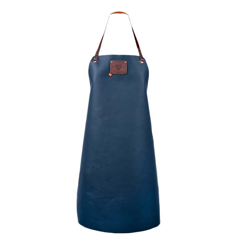 Xapron leren schort dames met naam