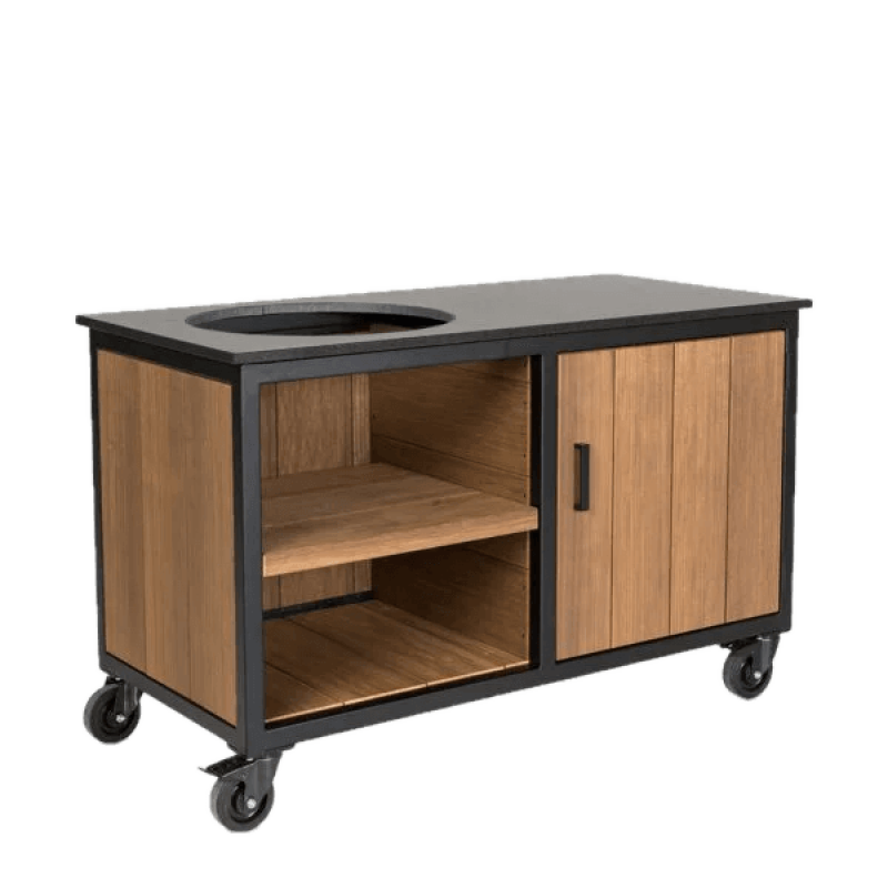Fraaii buitenkeuken staal fraké storage