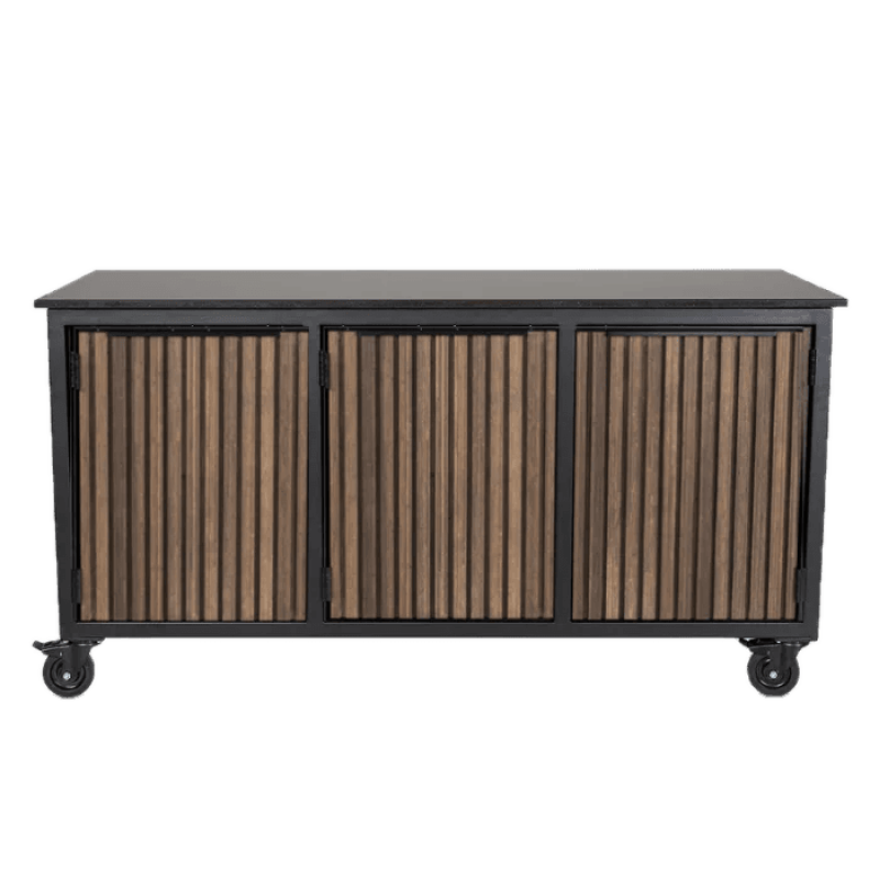 Fraaii mise en place tafel bamboe graphite rhombus inferno