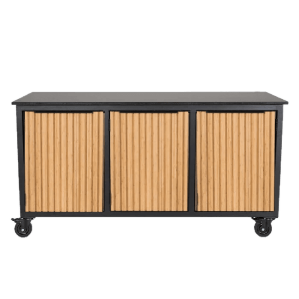 Fraaii mise en place tafel bamboe naturel rhombus inferno