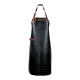 Xapron leren BBQ schort caiman met nekband