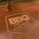 Xapron leren BBQ schort met verwisselbare keperbanden