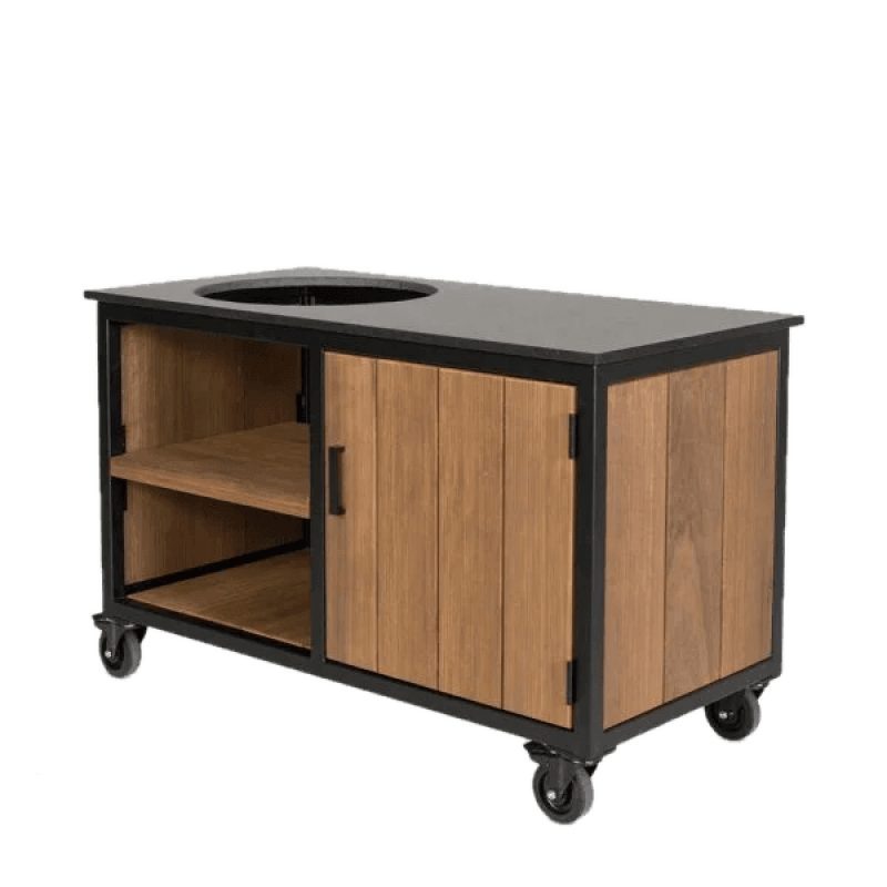 Fraaii buitenkeuken staal fraké storage