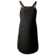 Xapron leren BBQ schort met verwisselbare keperbanden