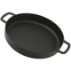 Combekk koekenpan dubbele handgreep 24 cm, zwart