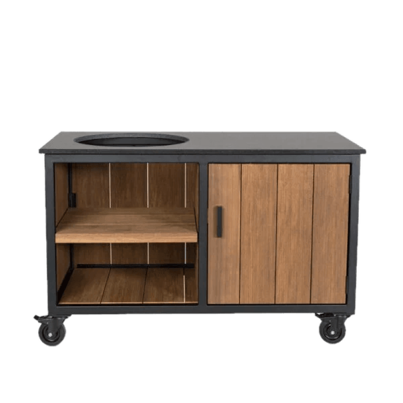 Fraaii buitenkeuken staal fraké storage