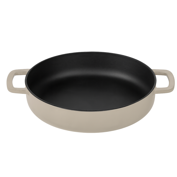 COMBEKK skillet 24 cm geëmailleerd gerecycled gietijzer Sand