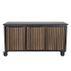 Fraaii mise en place tafel bamboe graphite rhombus inferno