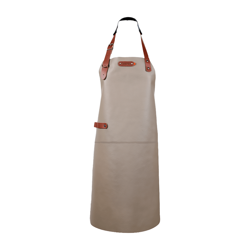 Xapron Dallas leren BBQ schort – nekband