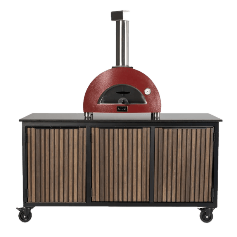 Fraaii mise en place tafel bamboe graphite rhombus inferno