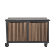 Fraaii mise en place tafel bamboe graphite rhombus storage
