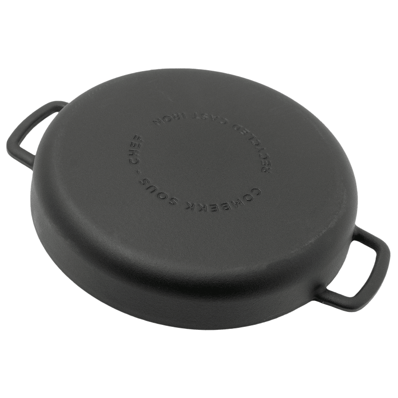 Combekk koekenpan dubbele handgreep 24 cm, zwart