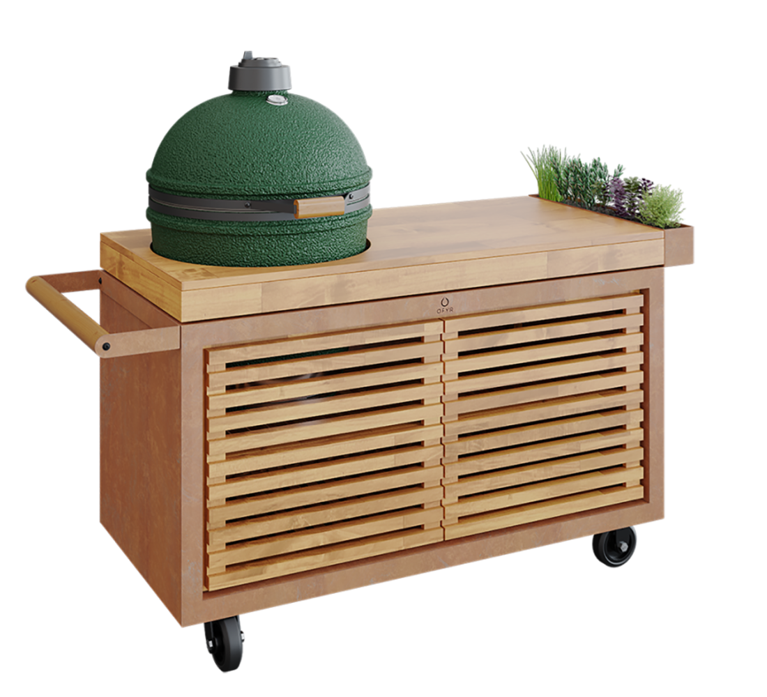 OFYR storage insert PRO met 2 deuren teak hout large