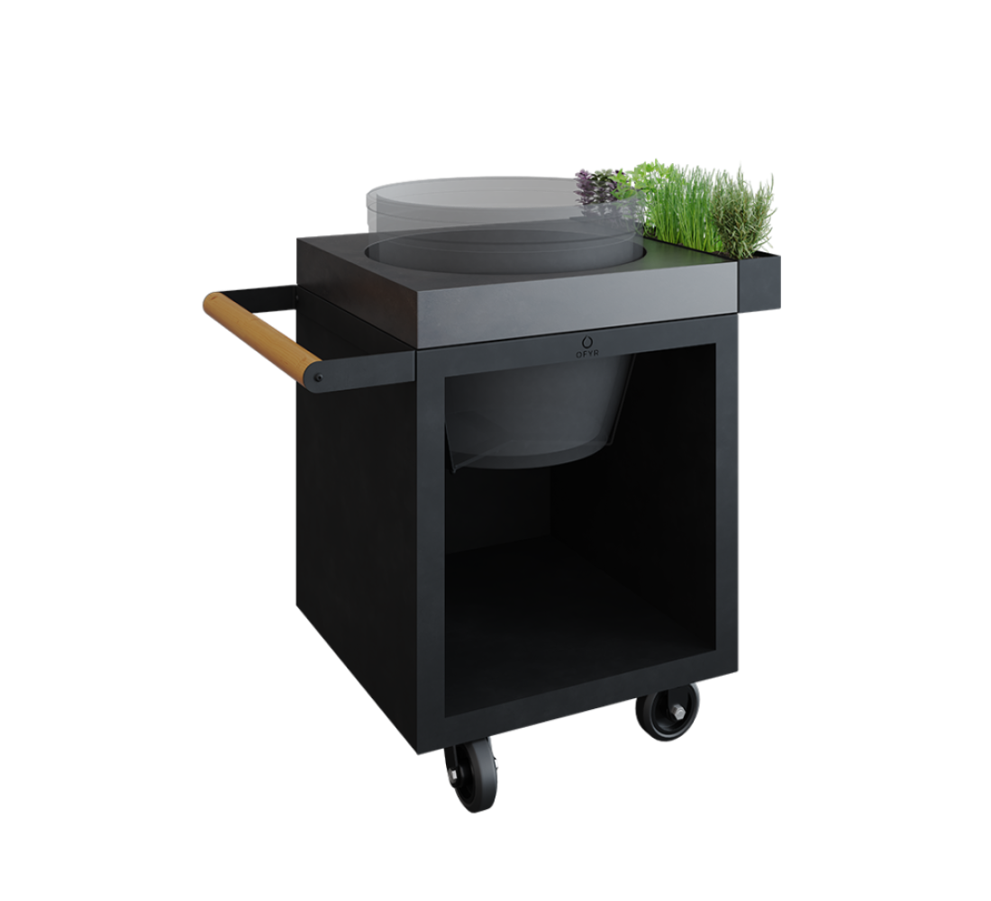 OFYR kamado table black 65 PRO beton BGE