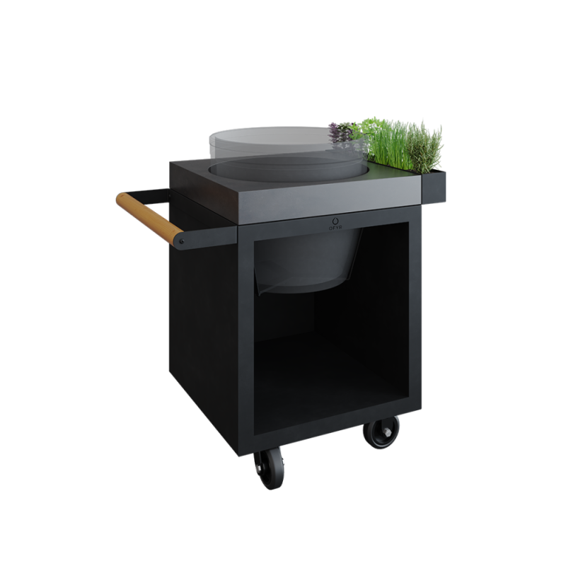 OFYR kamado table black 65 PRO beton BGE