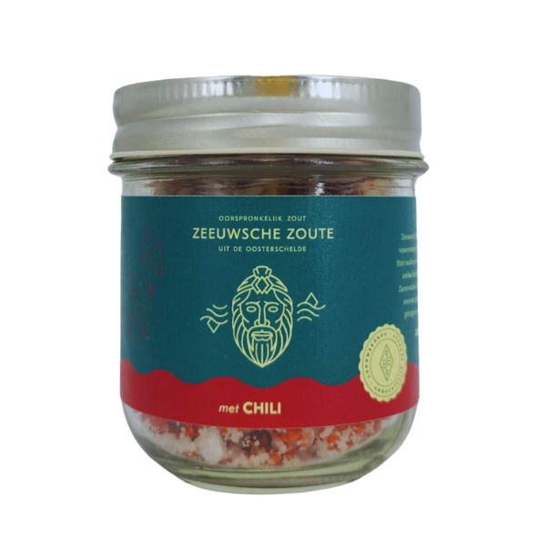 Zeeuwsche Zoute zout met chili