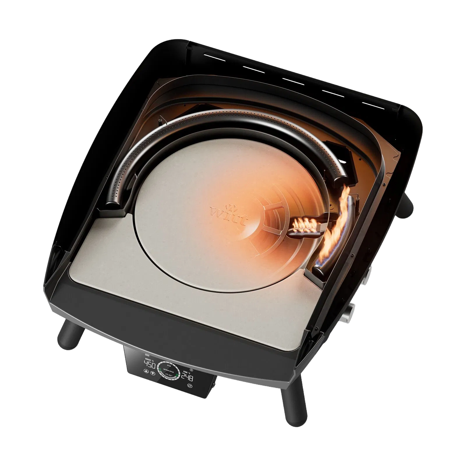 Witt ETNA Rotante Control 13″ pizzaoven zwart