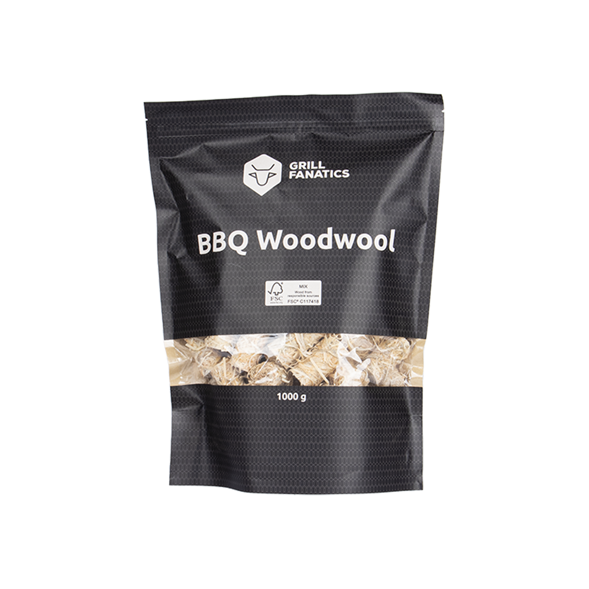 Grill Fanatics houtwol 1 kg