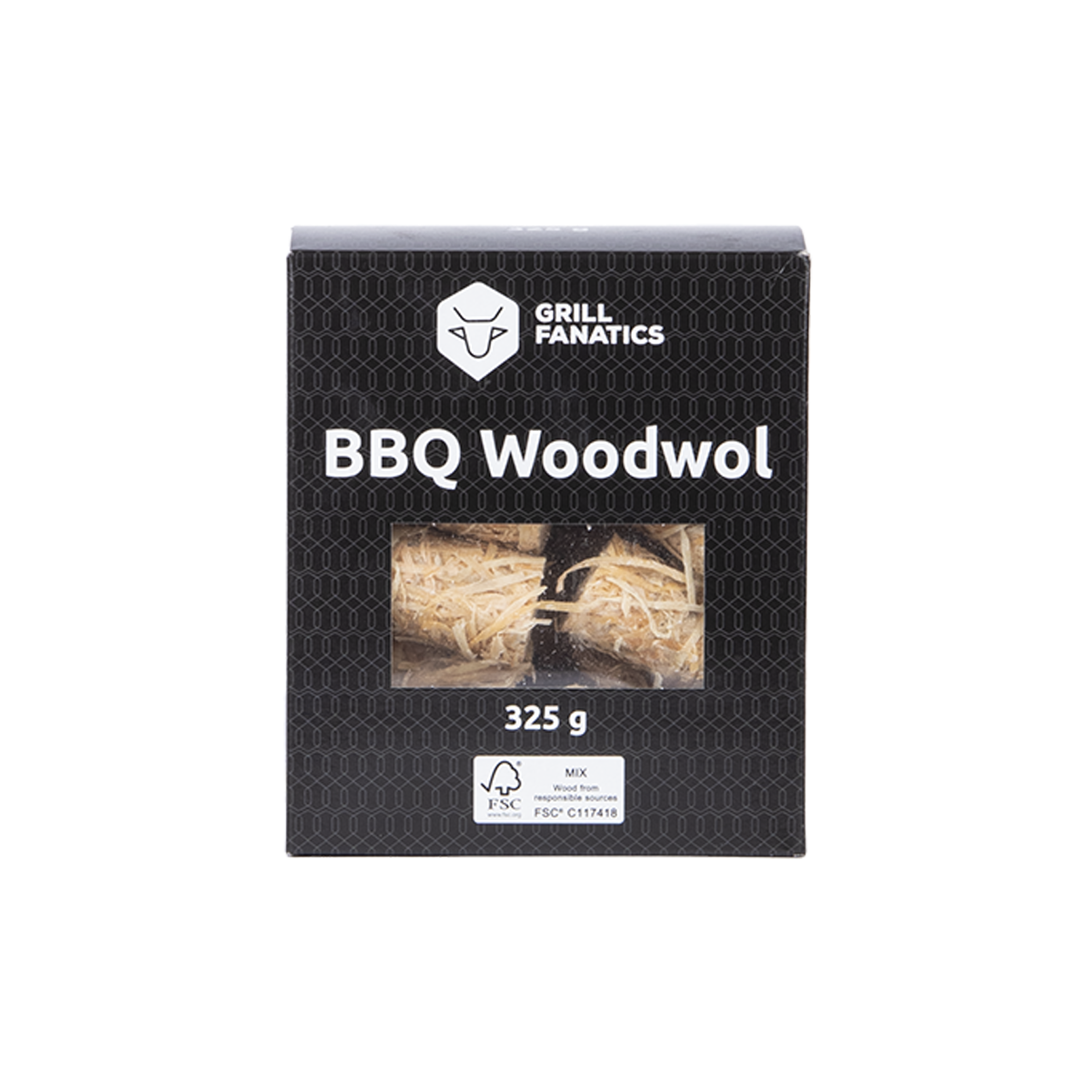 Grill Fanatics houtwol 325 gram