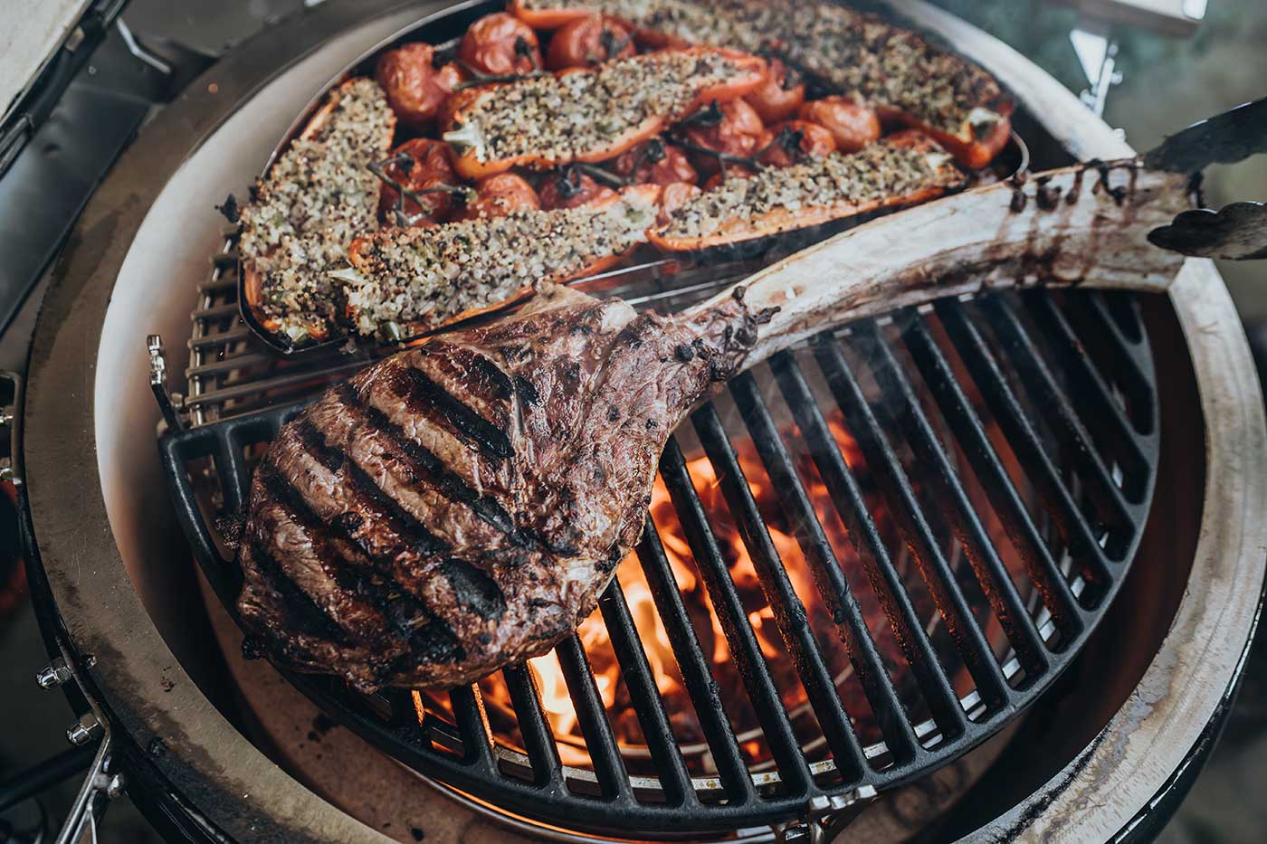 gietijzeren rooster monolith kamado