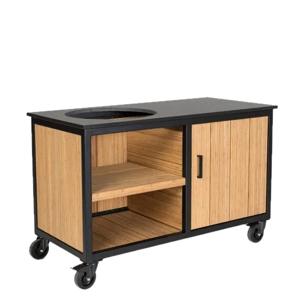 Fraaii Kamado buitenkeuken bamboe naturel storage