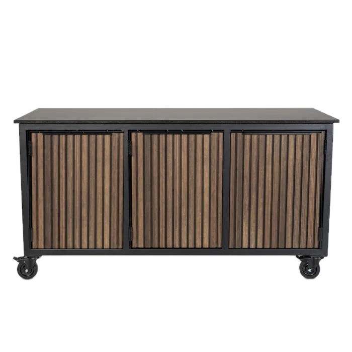 Fraaii mise en place tafel bamboe graphite rhombus inferno