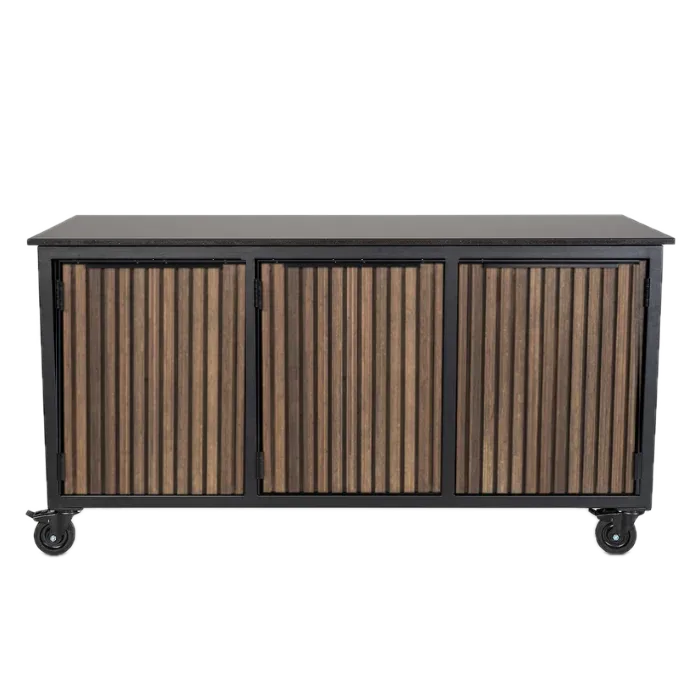 Fraaii mise en place tafel bamboe graphite rhombus inferno