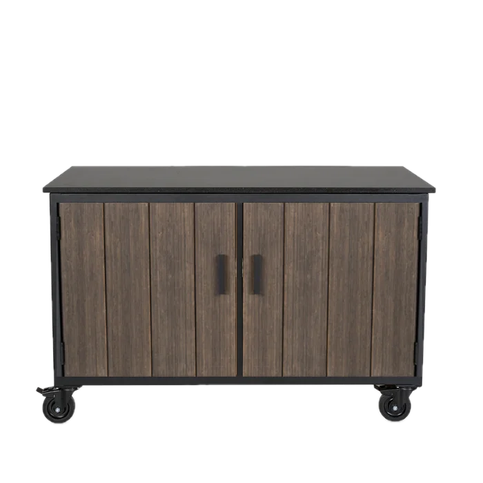 Fraaii mise en place tafel bamboe graphite storage