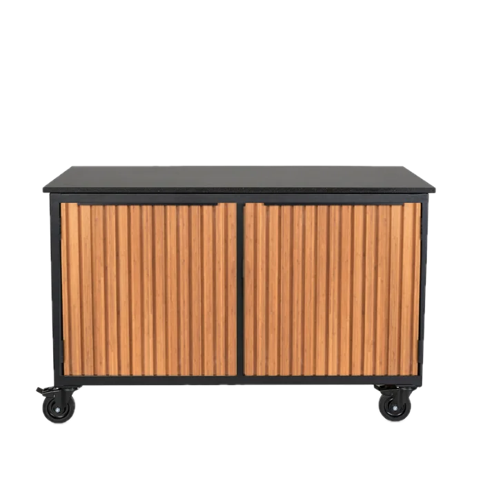 Fraaii mise en place tafel bamboe teak oil rhombus storage