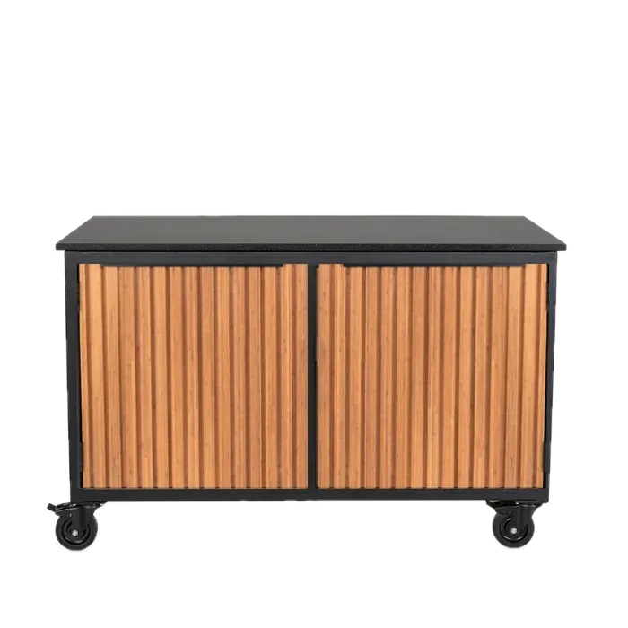 Fraaii mise en place tafel bamboe teak oil rhombus storage
