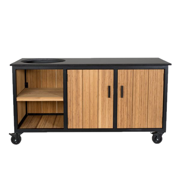 Fraaii Kamado buitenkeuken bamboe naturel inferno