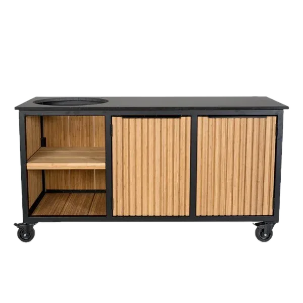 Fraaii Kamado buitenkeuken bamboe naturel rhombus inferno