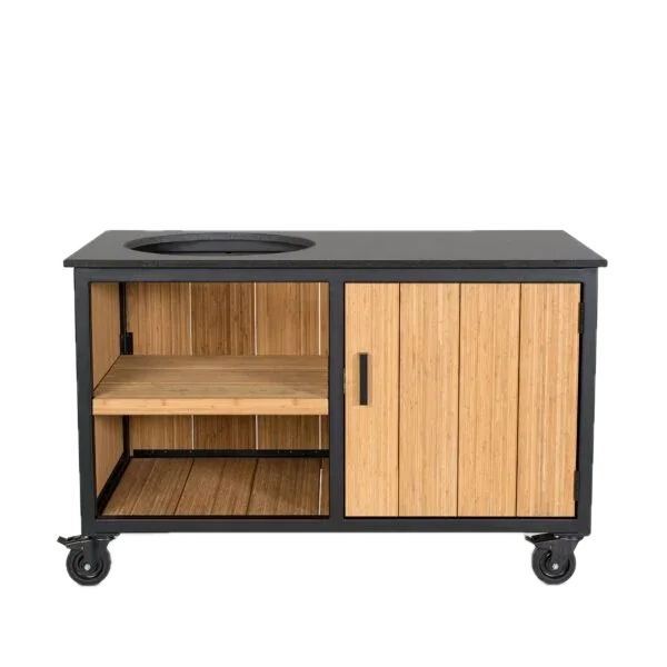 Fraaii Kamado buitenkeuken bamboe naturel storage