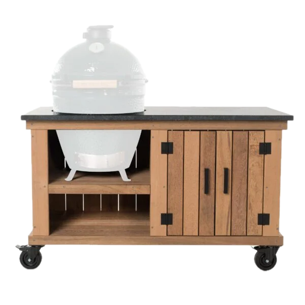 Fraaii BBQ buitenkeuken meranti storage + composiet werkblad