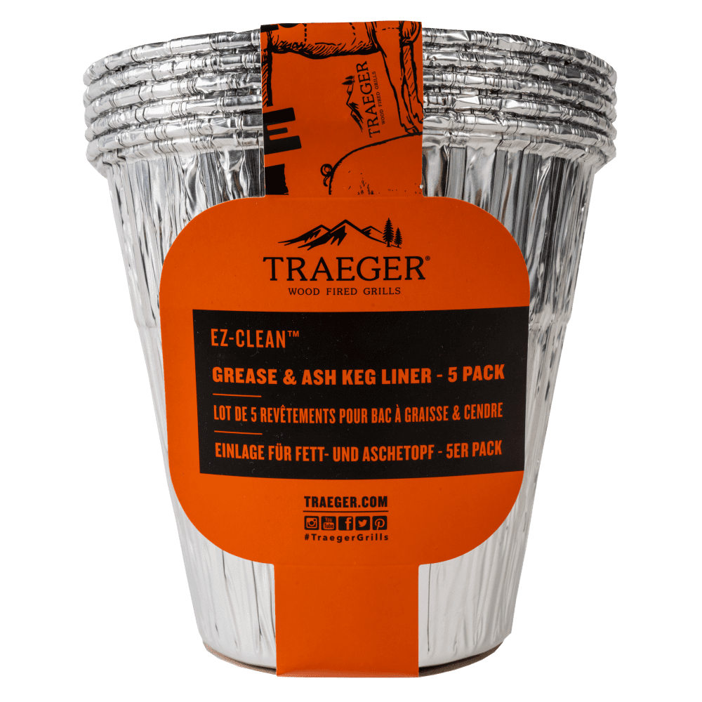 Traeger vetopvangbak EZ Clean aluminium 5 pack