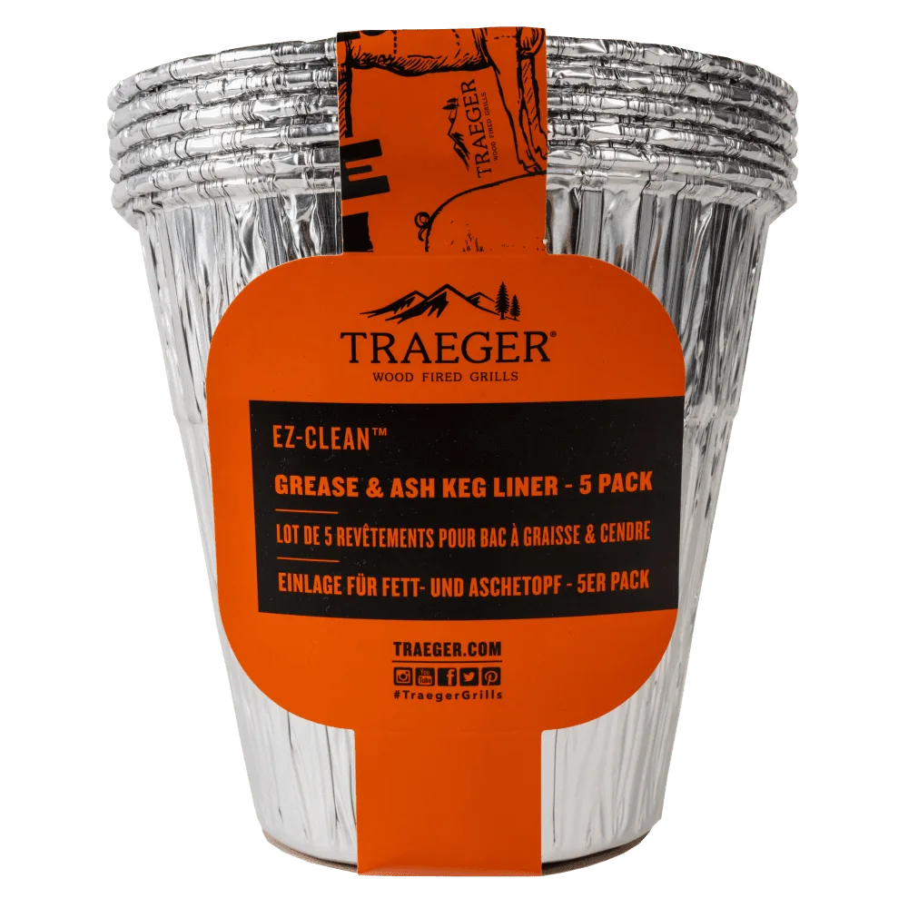 Traeger vetopvangbak EZ Clean aluminium 5 pack