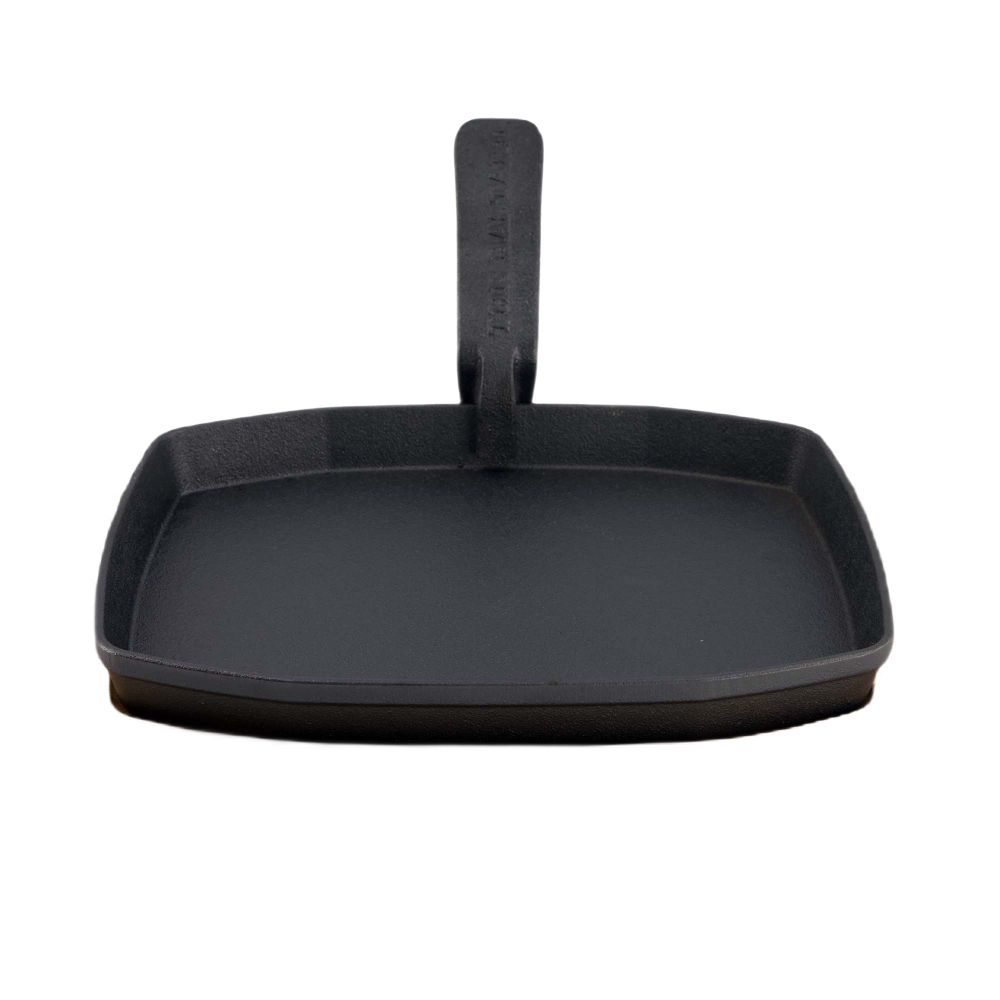 The Bastard sizzling plate & holder cast iron