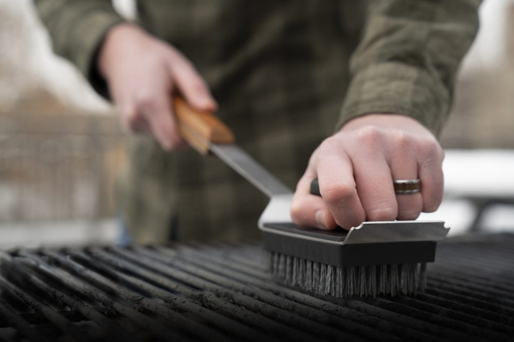 Schoonmaken van een pellet bbq