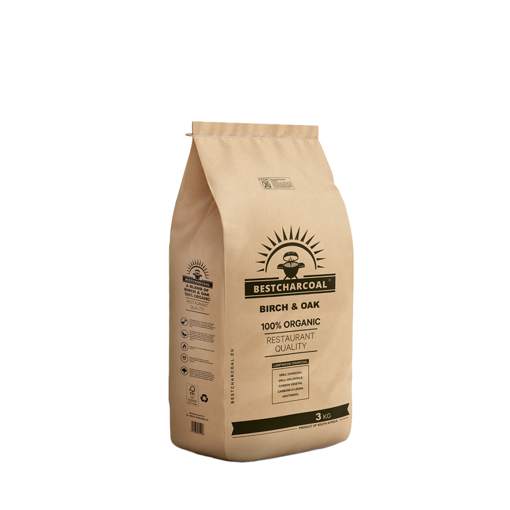 Bestcharcoal berk en eik houtskool – 3KG