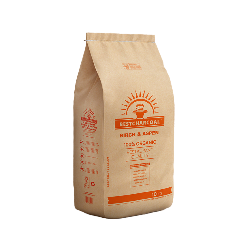 Bestcharcoal berk en esp houtskool – 10KG