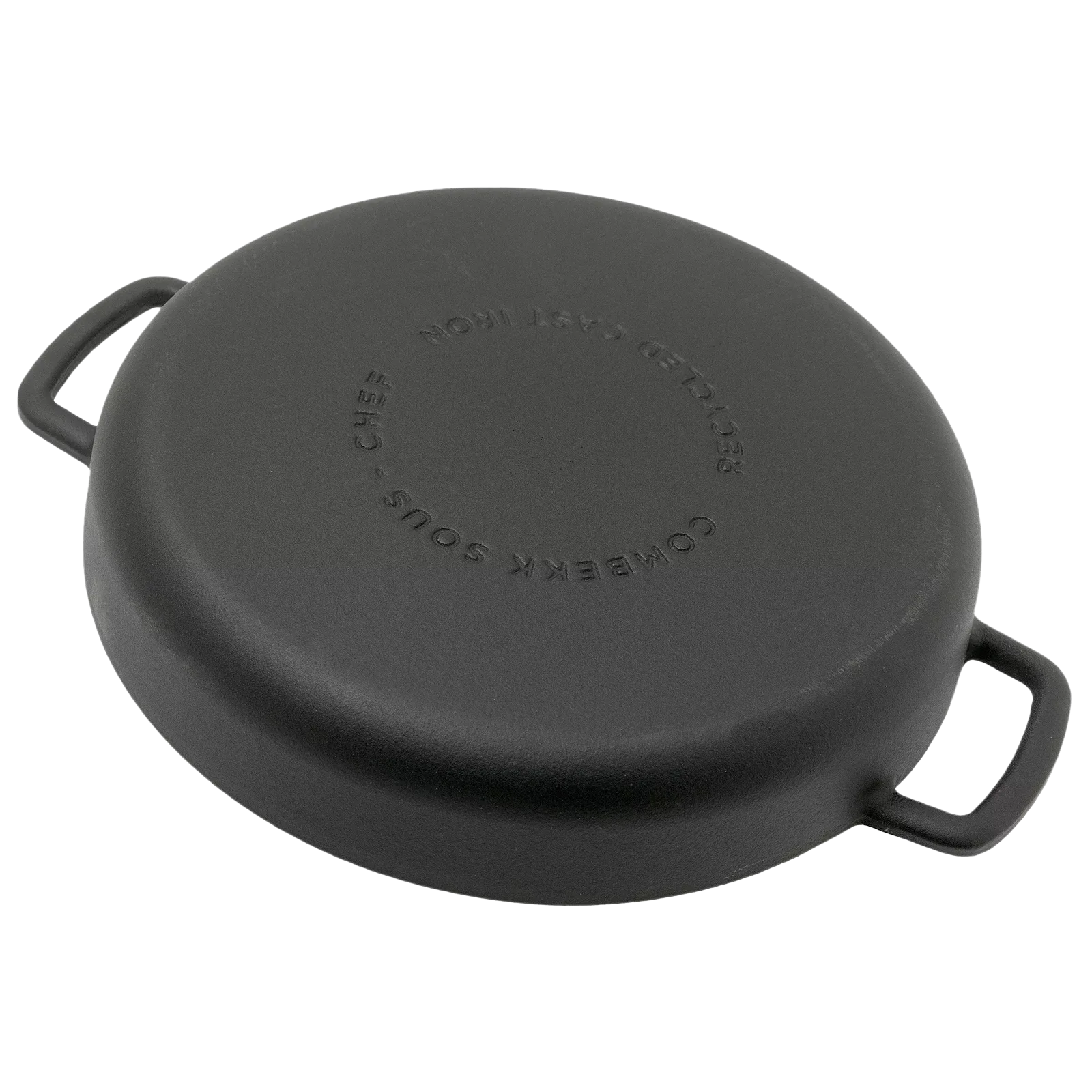 Combekk koekenpan dubbele handgreep 24 cm, zwart