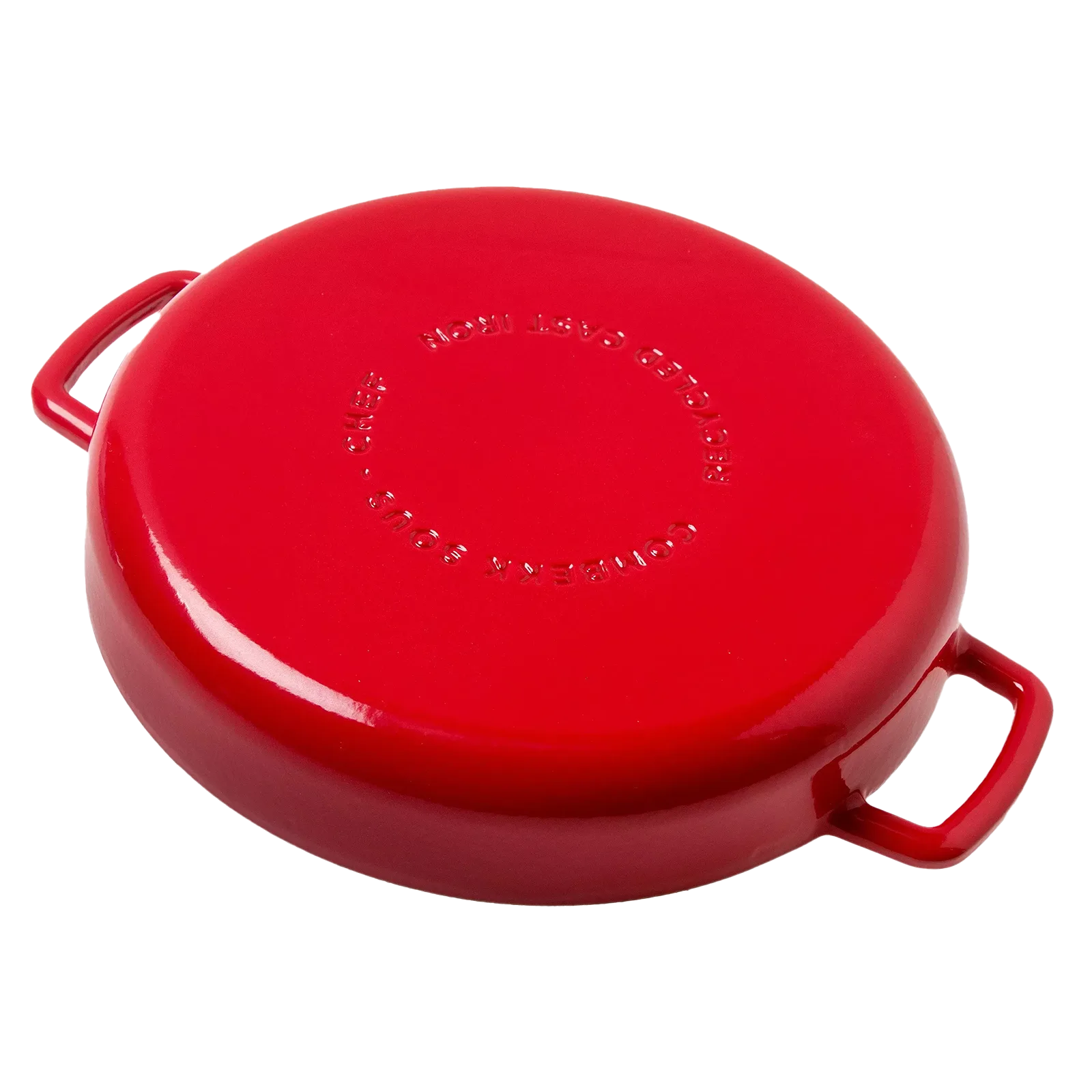 Combekk Sous-Chef koekenpan dubbele handgreep - Rood - 28cm