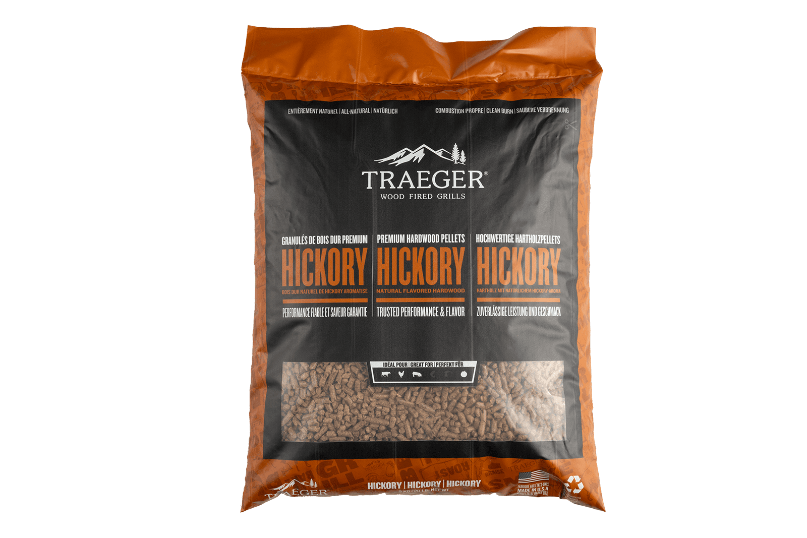 Traeger hickory hout BBQ pellets