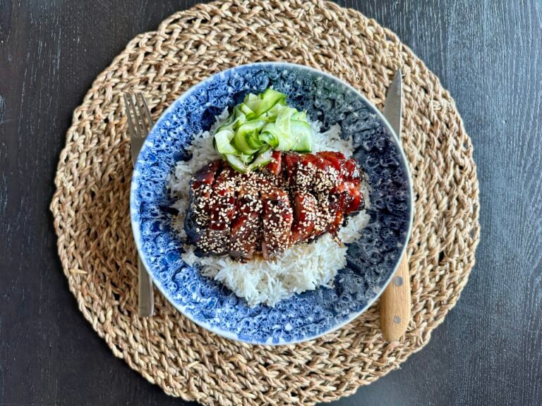 Char siu van de kamado bbq