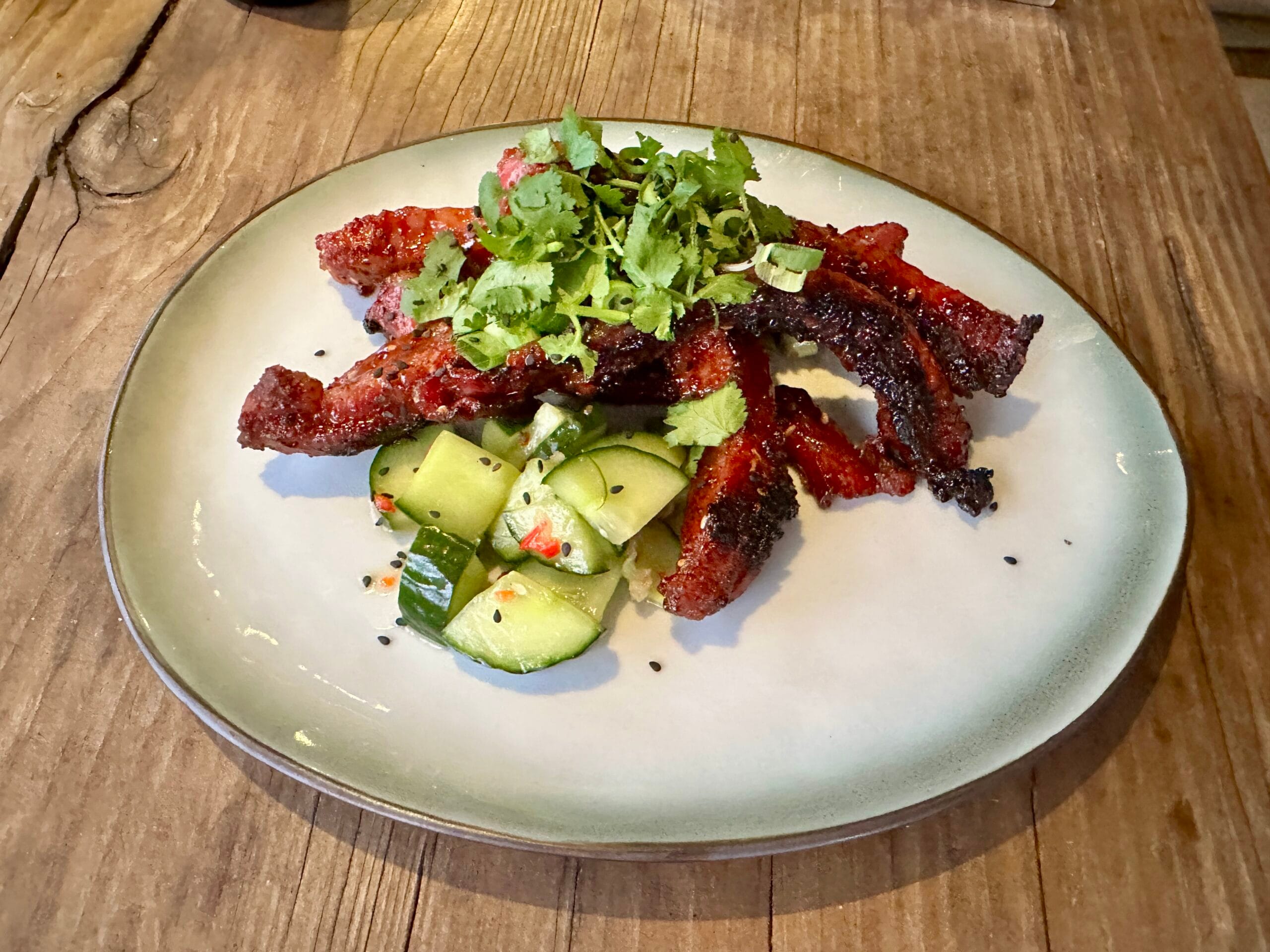 Ibérico rib fingers van de BBQ