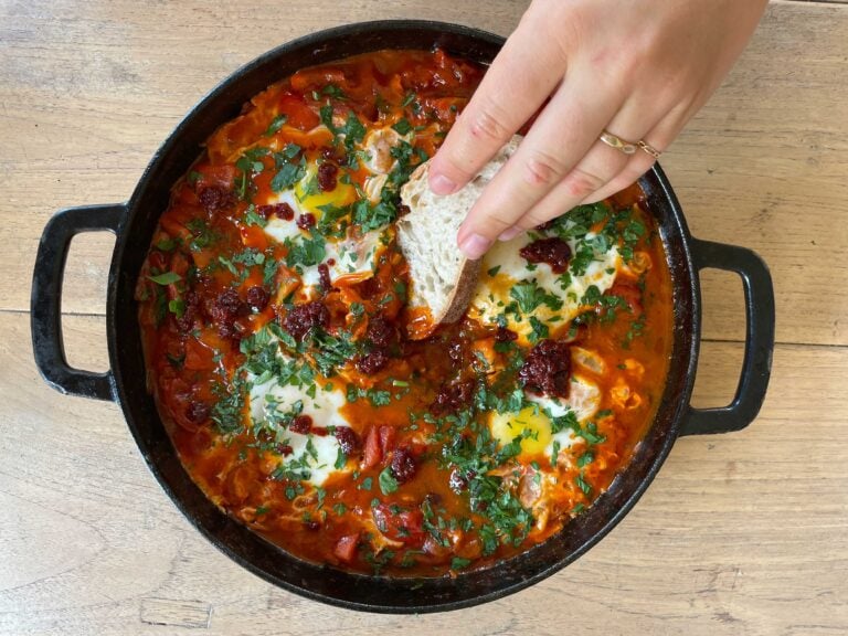Shakshuka van de barbecue