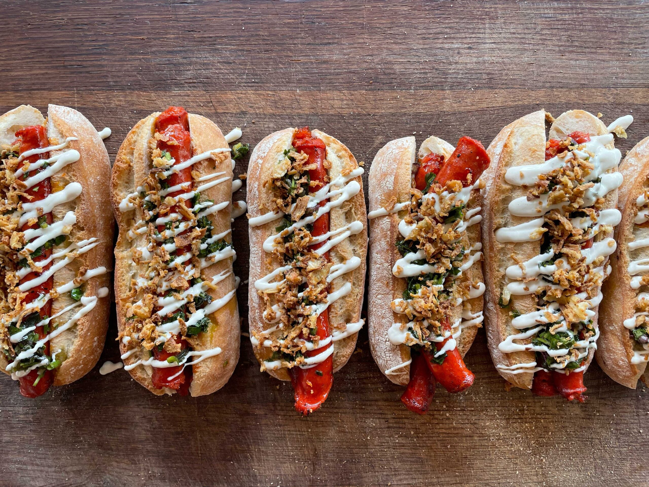 Choripan met aioli en chimichurri