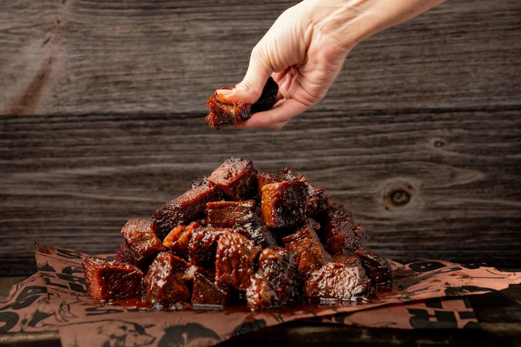 Burnt ends van de BBQ