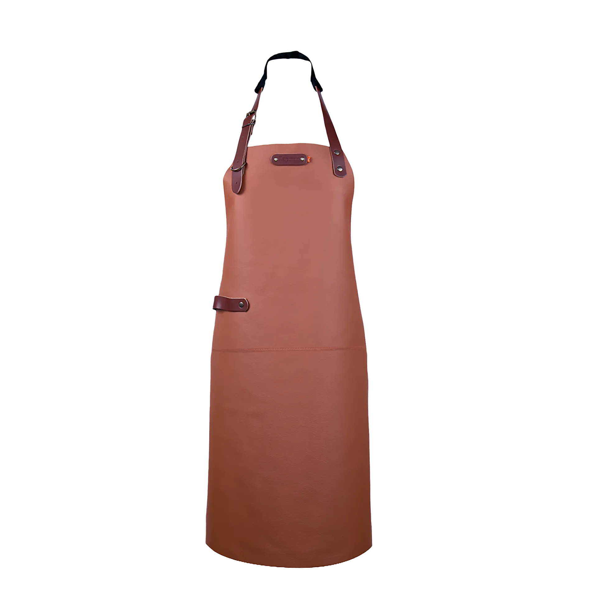 Xapron Dallas leren BBQ schort – nekband