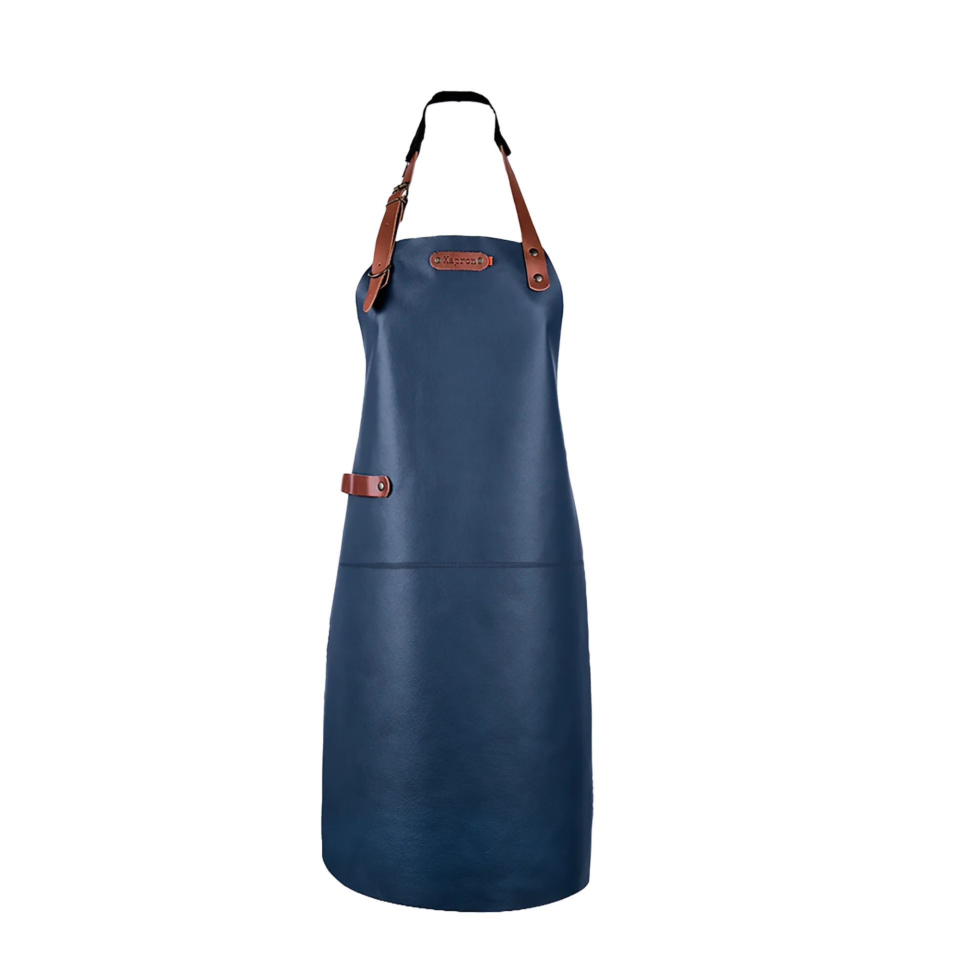 Xapron Dallas leren BBQ schort – nekband